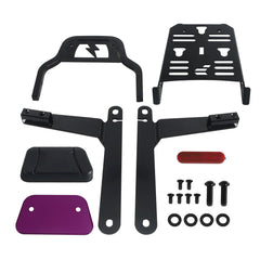 Harley Dyna Low Rider/ Street Bob/ Super Glide/ Wide Glide/ Switchback/ Low Rider S '06-'17 Club Style Passenger Backrests Low profile Fixed Mini Sports Sissy Bar Kit
