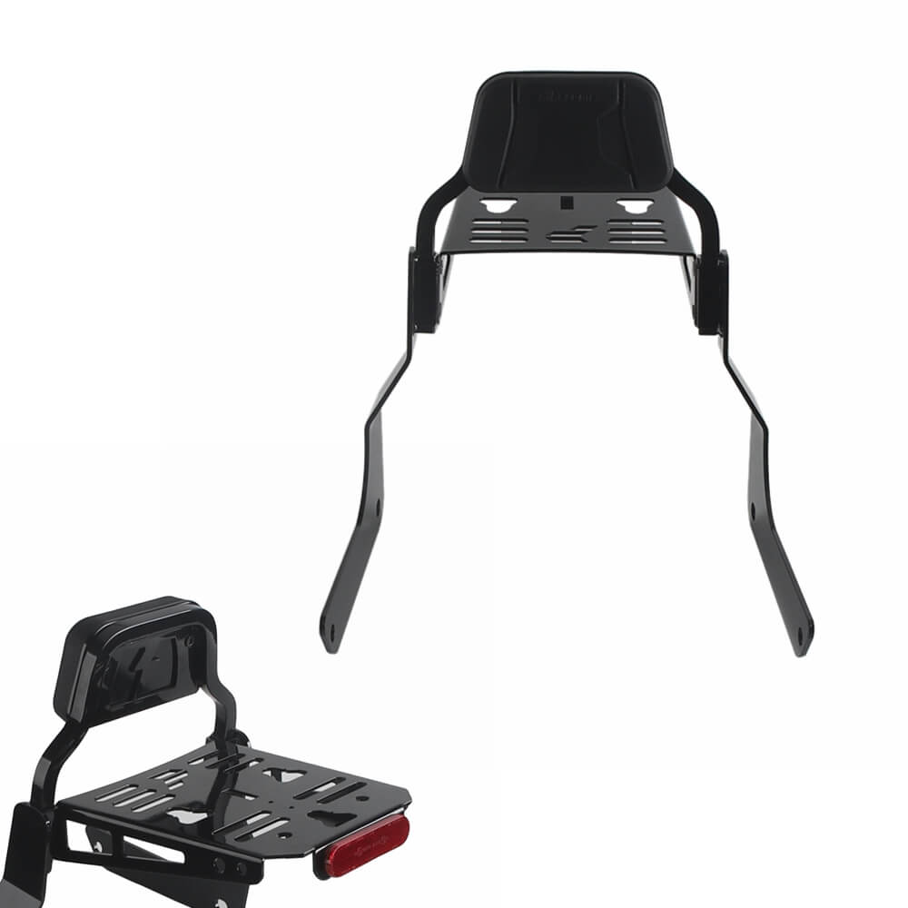 Harley Softail Fat Bob 114 FXFBS FXFB 2018-2024 Club Style Passenger Backrests Low profile Fixed Mini Sports Sissy Bar Kit w/ Luggage Rack