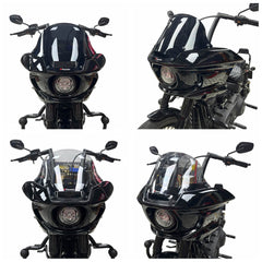 Harley Softail Street Bob FXBB FXBBS/ Standard FXST/ Low Rider FXLR S FXLRS 2018-2025 Front Headlight Fairing W/Windshield & Bracket Set