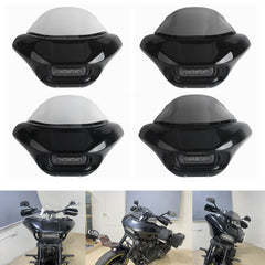 Harley Softail M8 Fat Bob FXFB 114 FXFBS 2018-2024 Headlight Fairing Front Mask with LED Headlamp