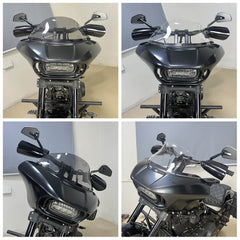 Harley Softail M8 Fat Bob FXFB 114 FXFBS 2018-2024 Headlight Fairing Front Mask with LED Headlamp