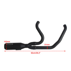 Harley M8 Touring Electra Glide Road King Street Glide Road Glide 2017-Up 2-into-1 Full Complete Exhaust System Stainless Steel Muffler