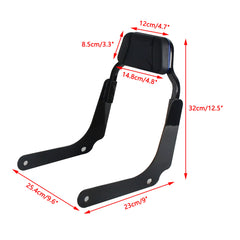 Harley M8 Softail Heritage Classic FLHC FLHCS/ Hydra-Glide Revival FLI 2018-2025 Passenger Backrests Low profile Fixed Mini Sports Sissy Bar Kit