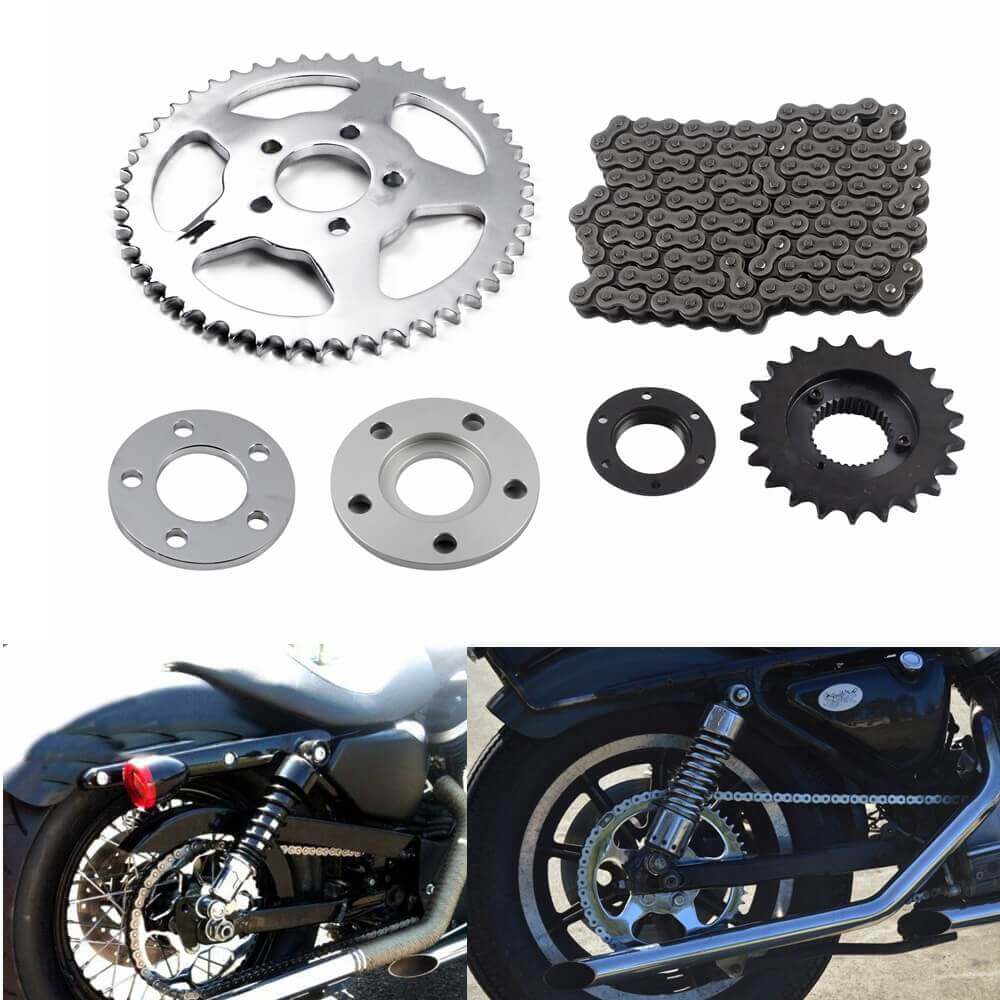 Motorcycle Chain And Sprocket Kits For Harley Sportster XL1200 XL883 - zjmoto
