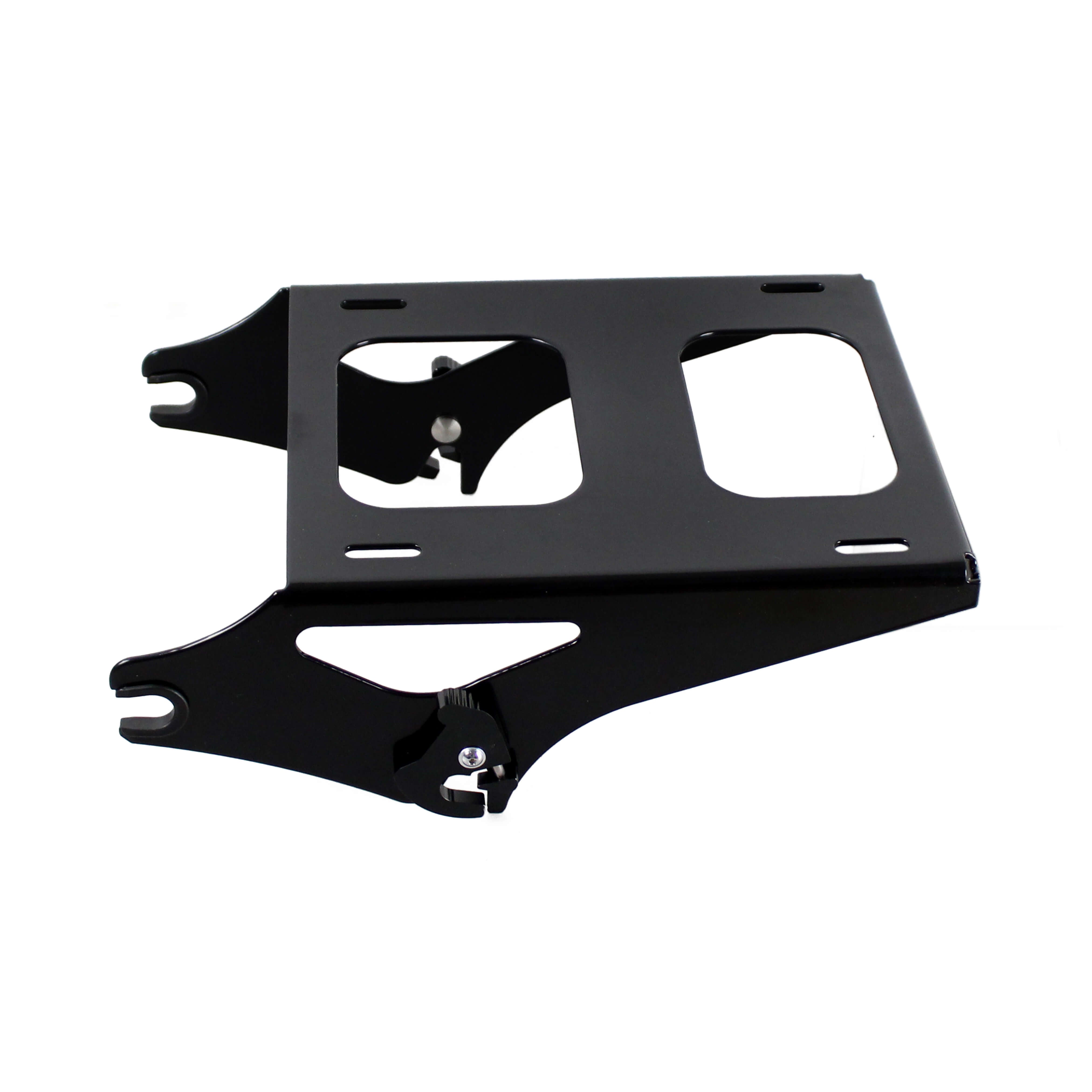 Black / Chrome Luggage Rack Detachable Tour-Pak For Harley Touring Road King 2014-Later - zjmoto