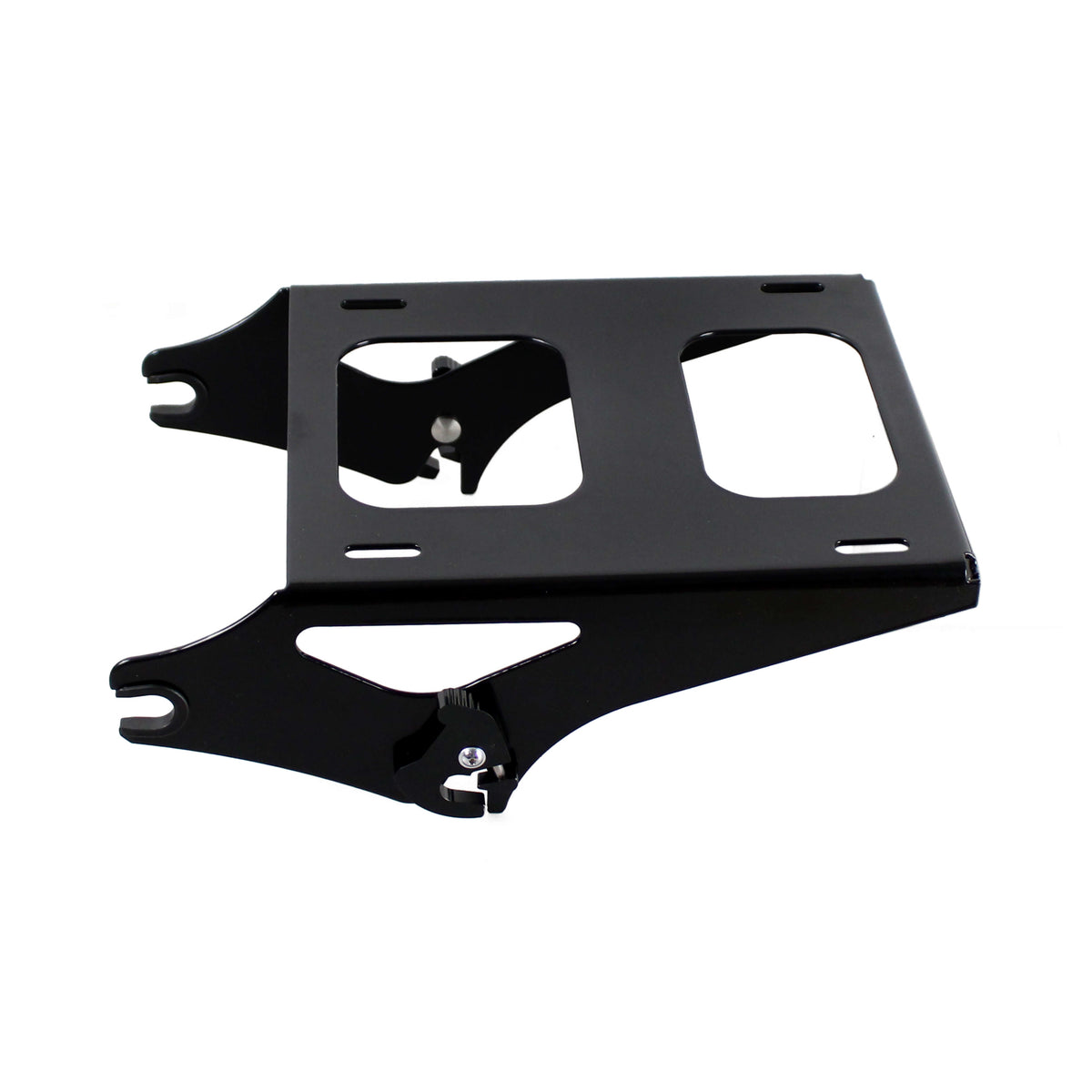 Black / Chrome Luggage Rack Detachable Tour-Pak For Harley Touring Road King 2014-Later - zjmoto