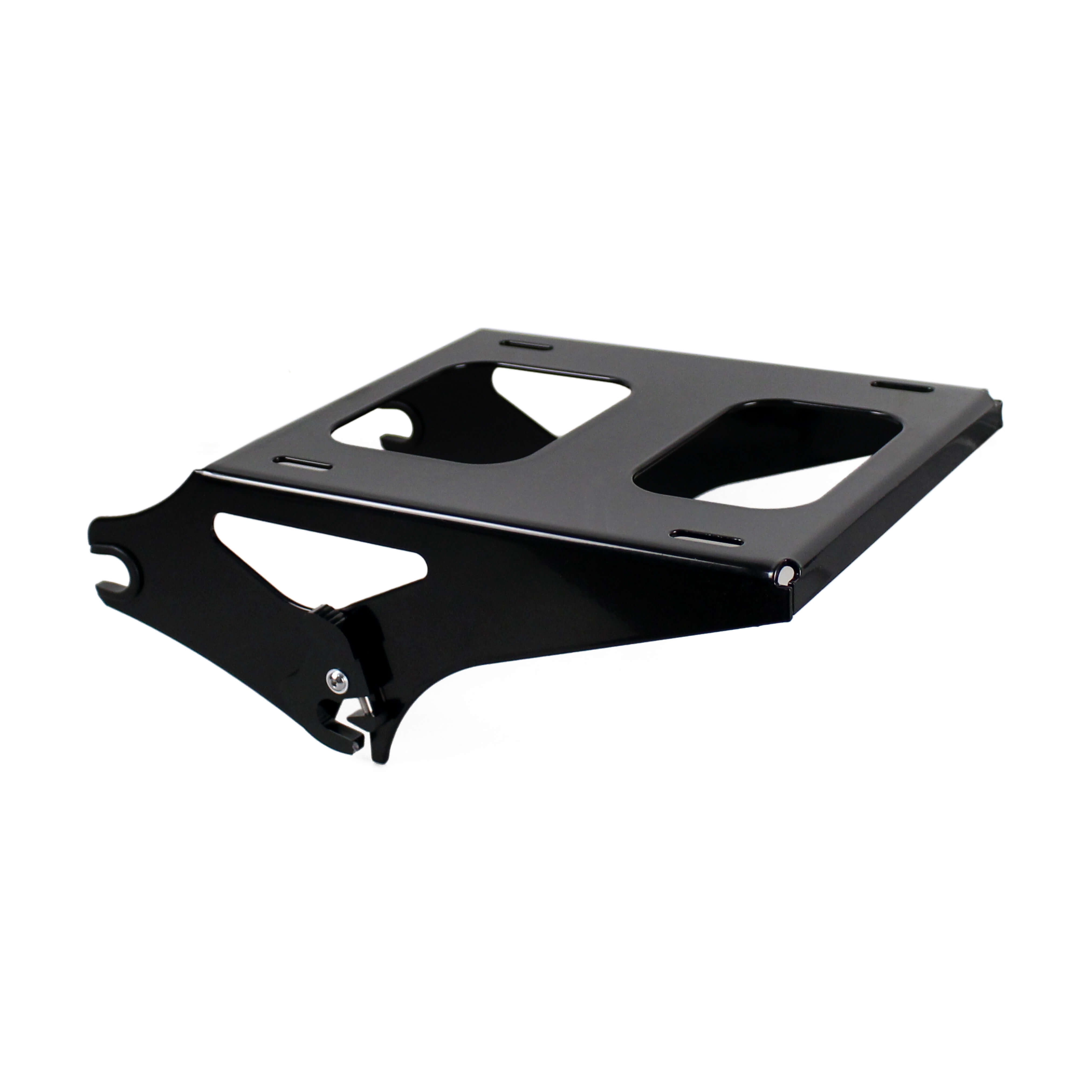 Black / Chrome Luggage Rack Detachable Tour-Pak For Harley Touring Road King 2014-Later - zjmoto