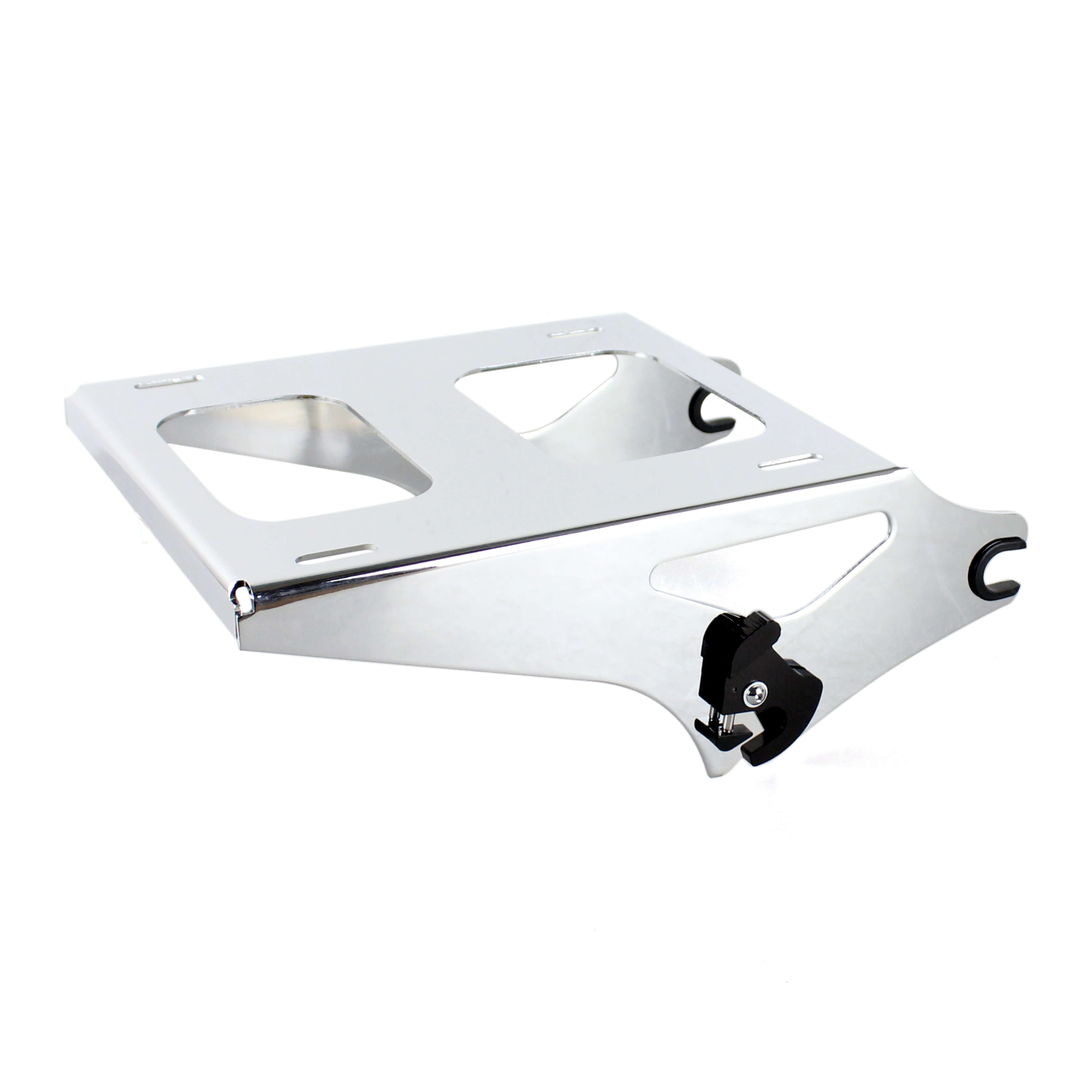Black / Chrome Luggage Rack Detachable Tour-Pak For Harley Touring Road King 2014-Later - zjmoto