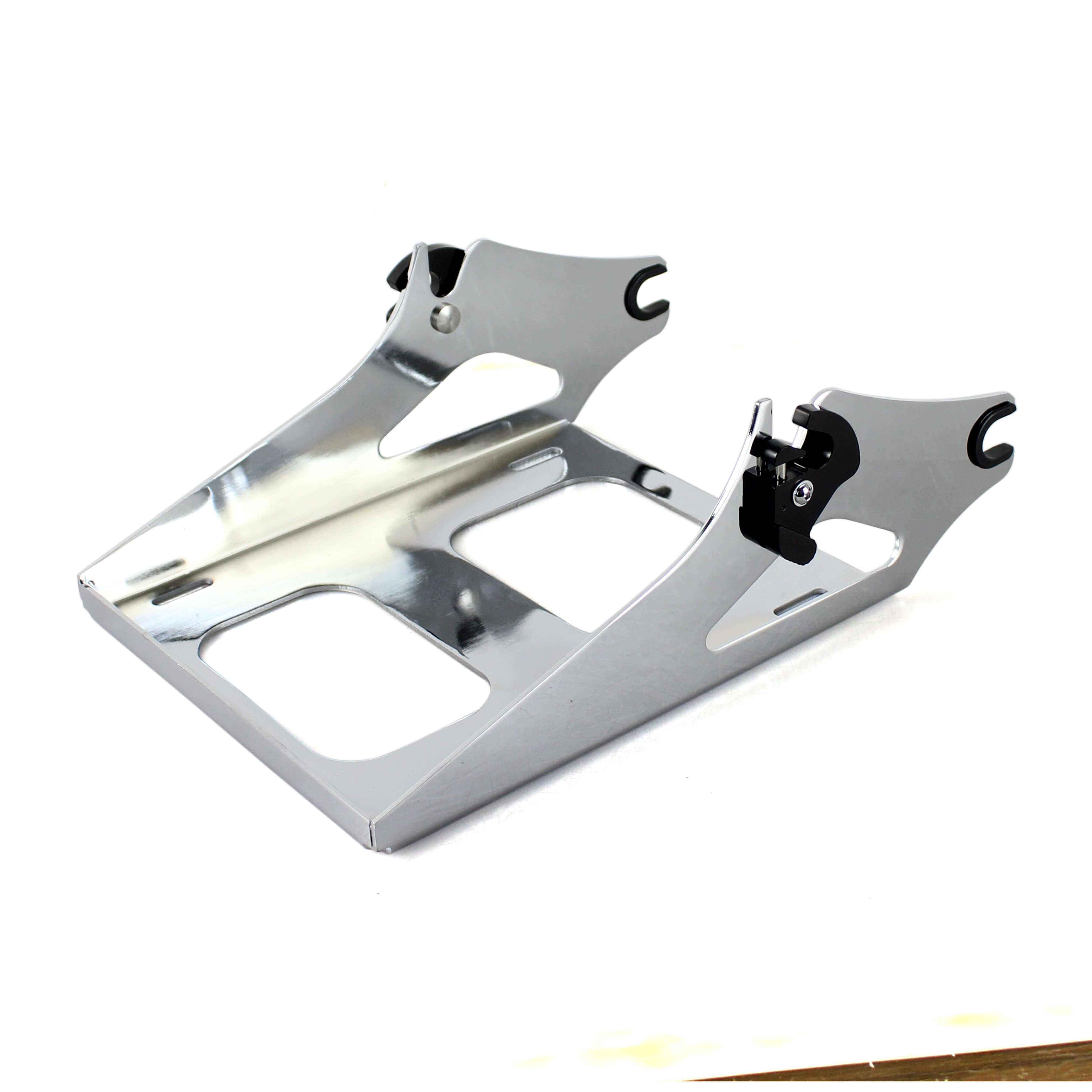 Black / Chrome Luggage Rack Detachable Tour-Pak For Harley Touring Road King 2014-Later - zjmoto