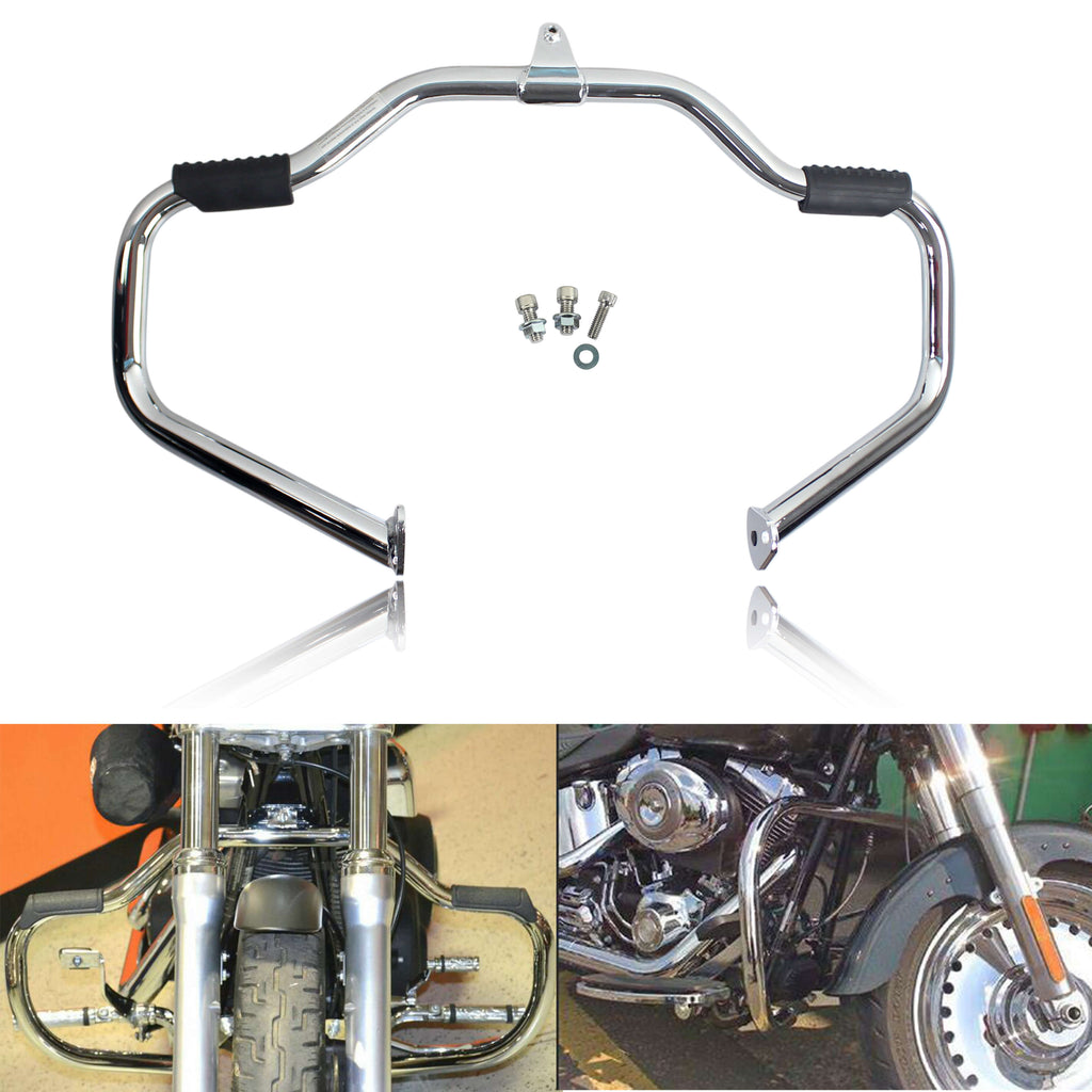 Chrome 1-1/4" Crash Bar For Harley 1997-2008 Touring Models - zjmoto