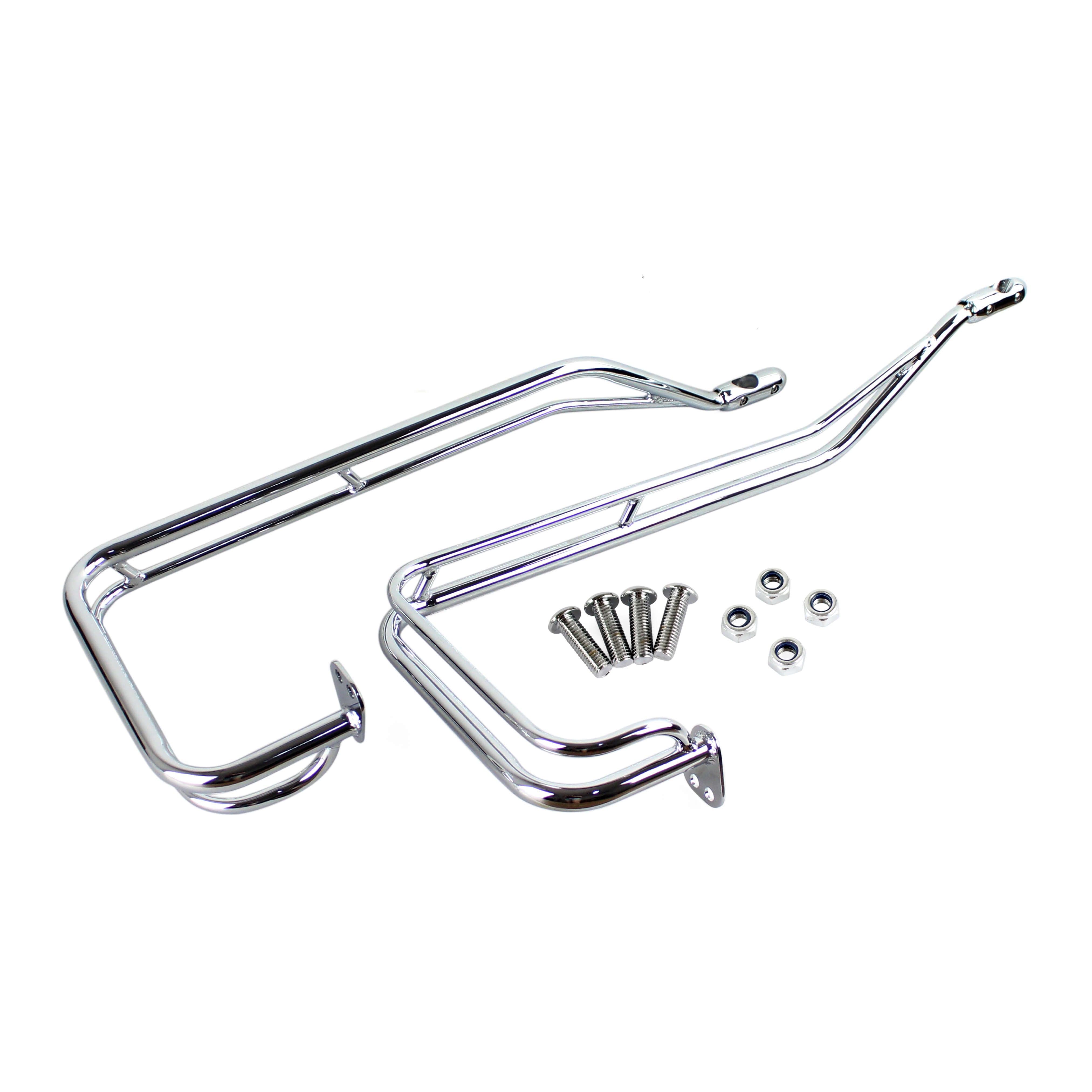 Motorcycle Twin Rail Saddlebag Guard Kit For Harley Touring 2009-2013 - zjmoto
