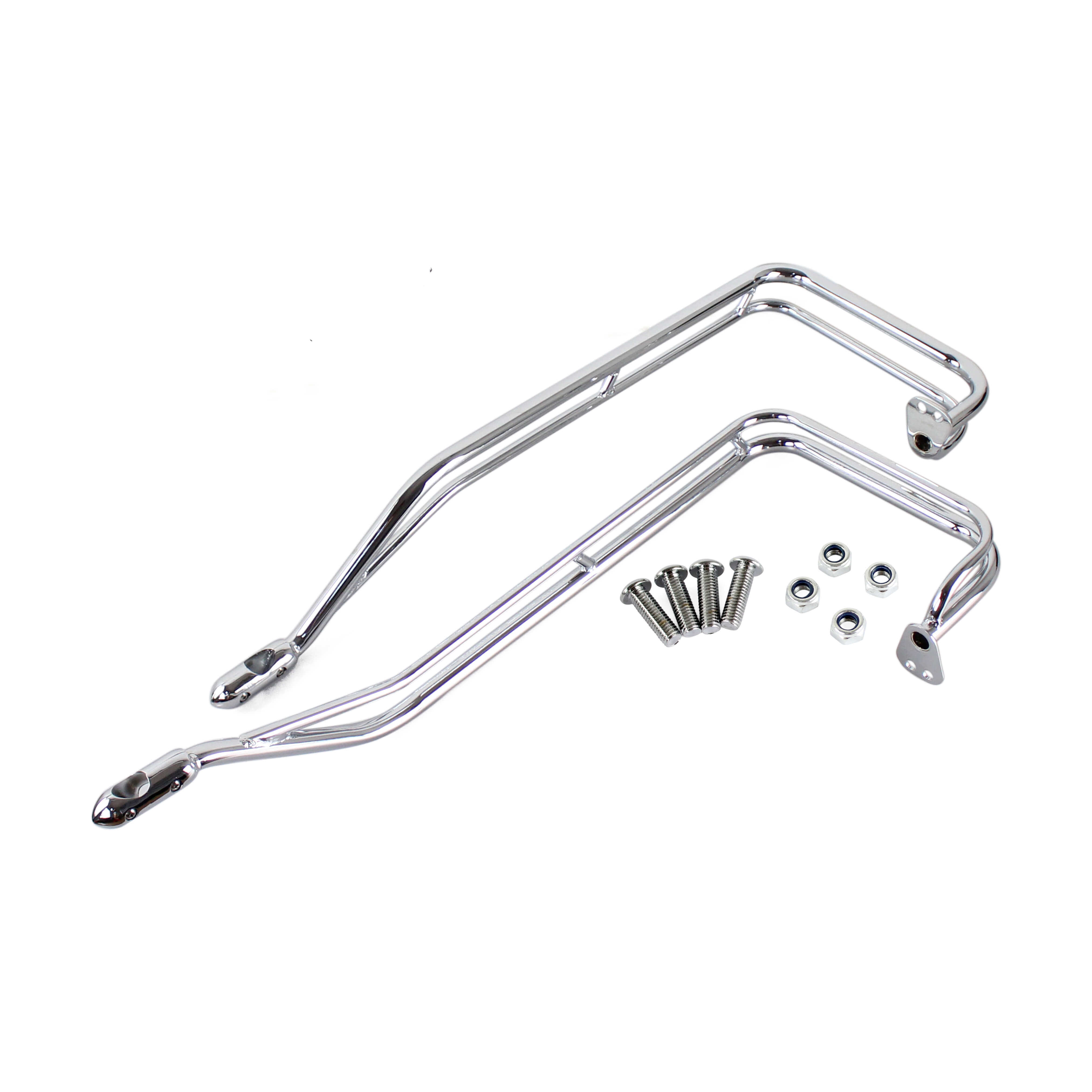 Motorcycle Twin Rail Saddlebag Guard Kit For Harley Touring 2009-2013 - zjmoto