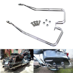 Motorcycle Twin Rail Saddlebag Guard Kit For Harley Touring 2009-2013 - zjmoto