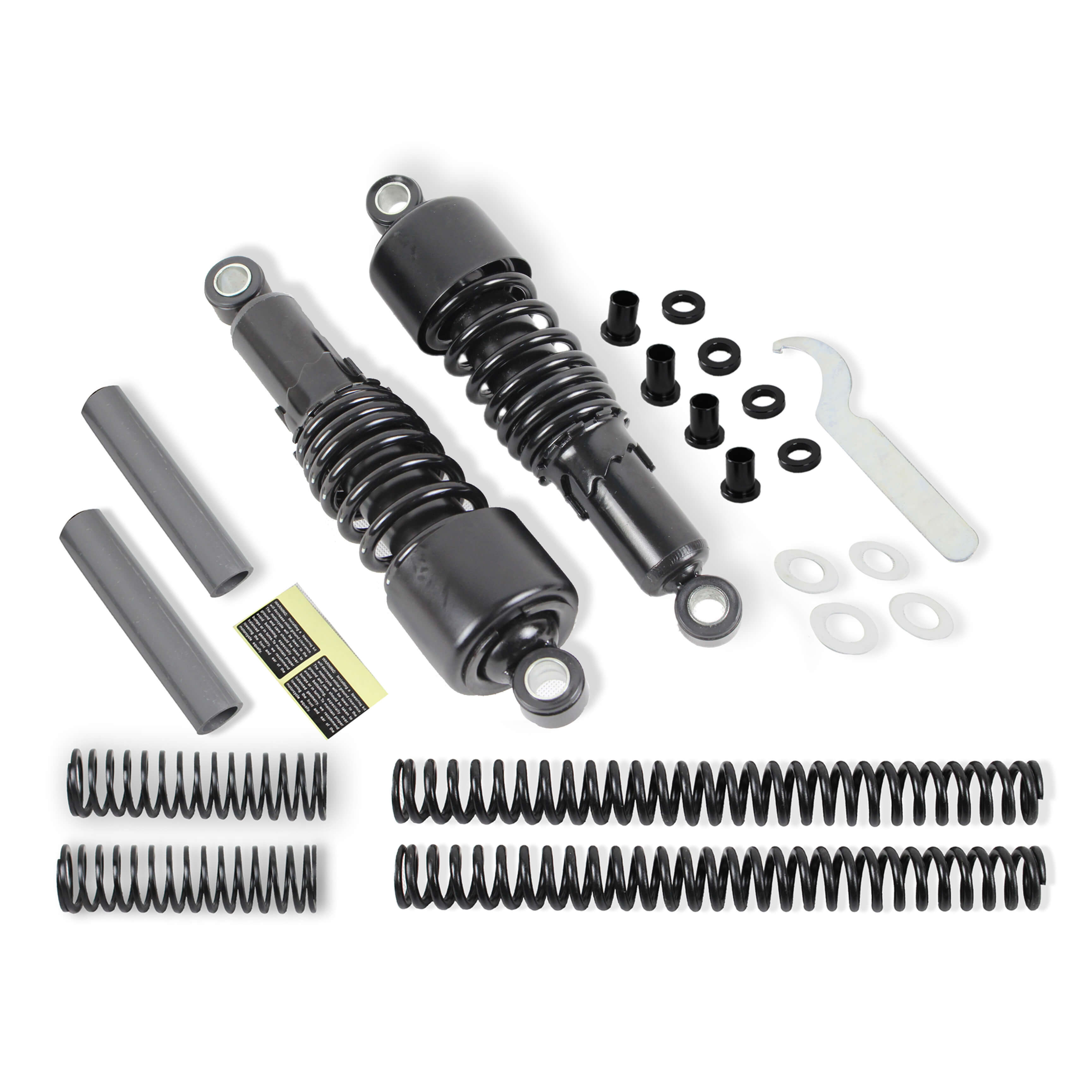 Motorcycle 10.5" Shock Absorbers Lowering Kit For Harley Dyna Models FXD 1991-2005 - zjmoto