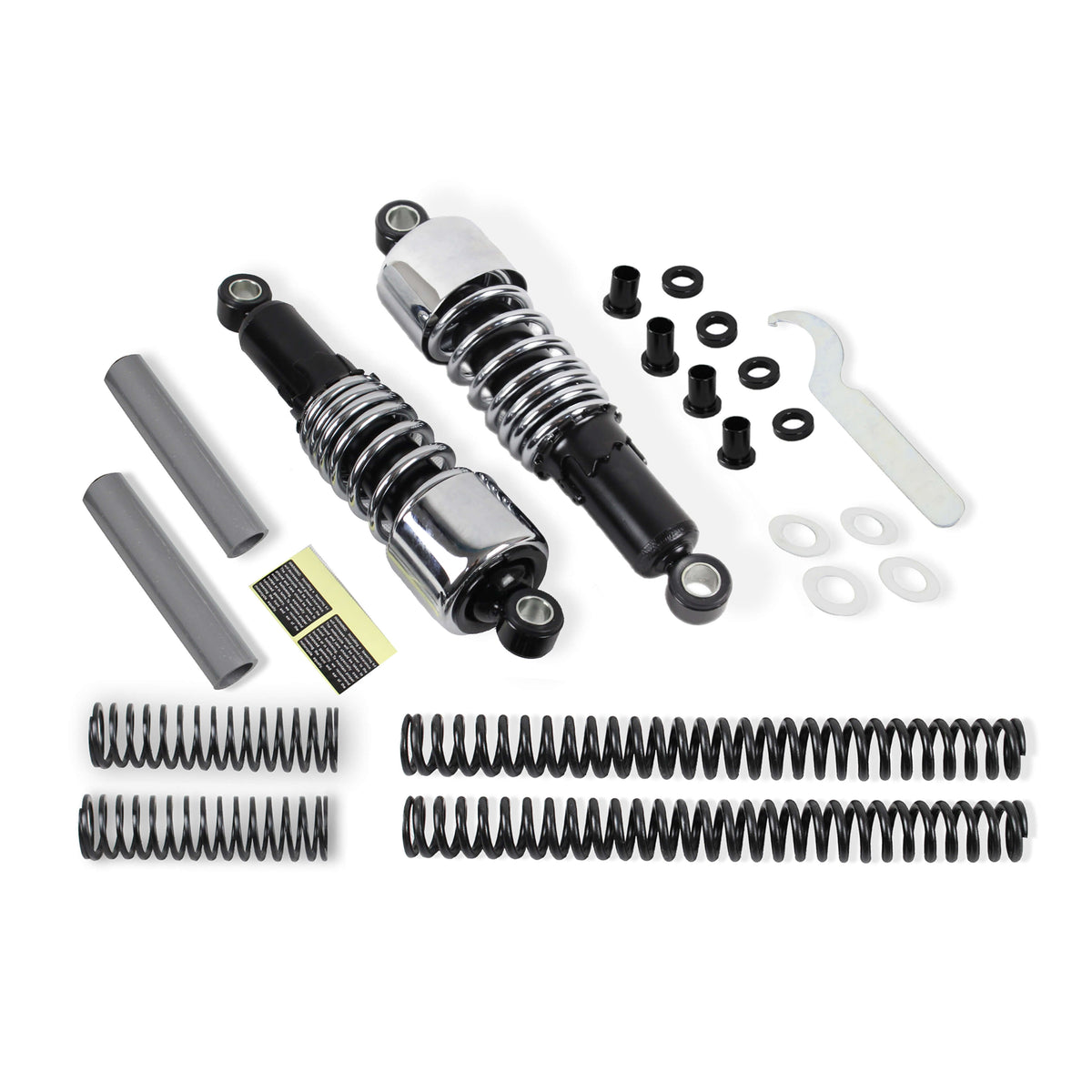 Motorcycle Slammer Shocks + Fork Springs Lowering Kit For Harley Sportster XL 883 1200 - zjmoto