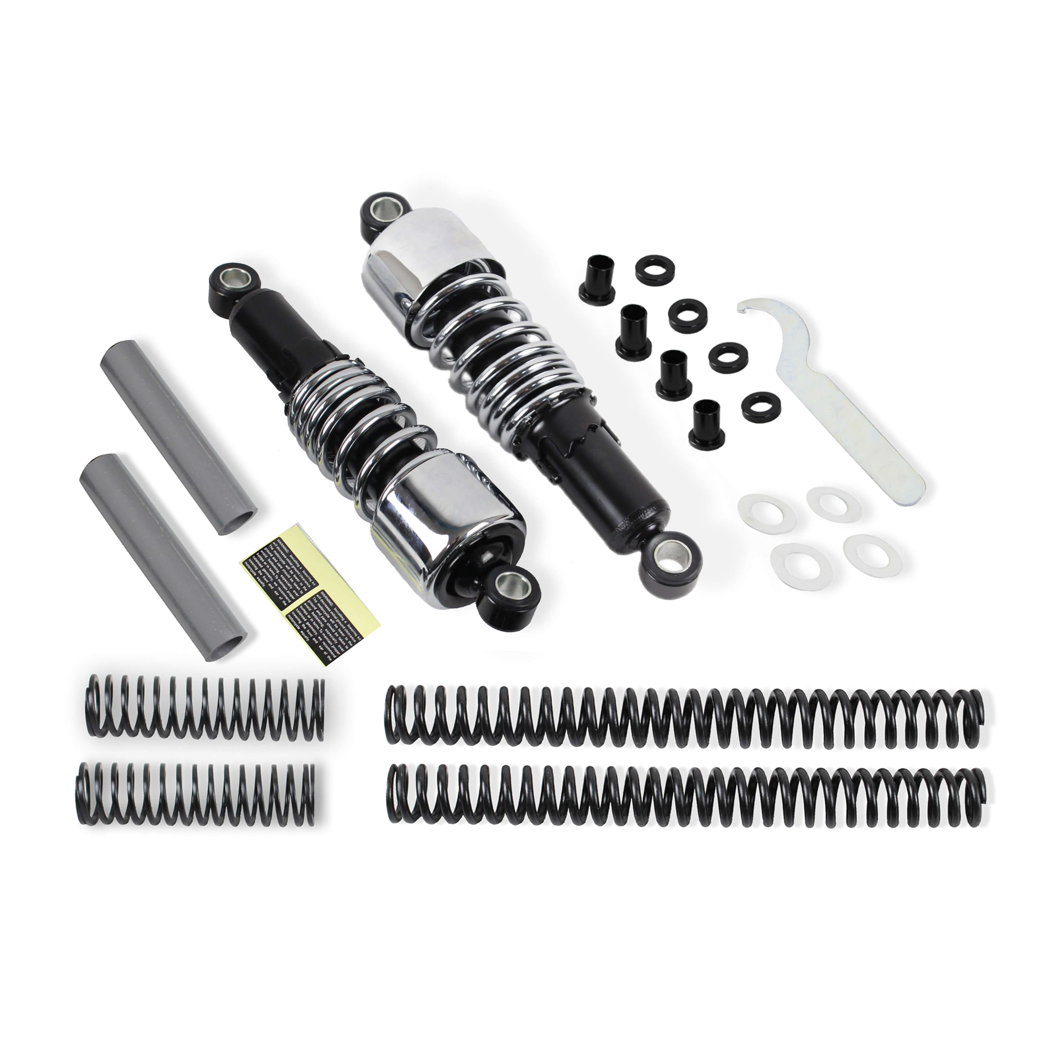 Motorcycle 10.5" Shock Absorbers Lowering Kit For Harley Dyna Models FXD 1991-2005 - zjmoto