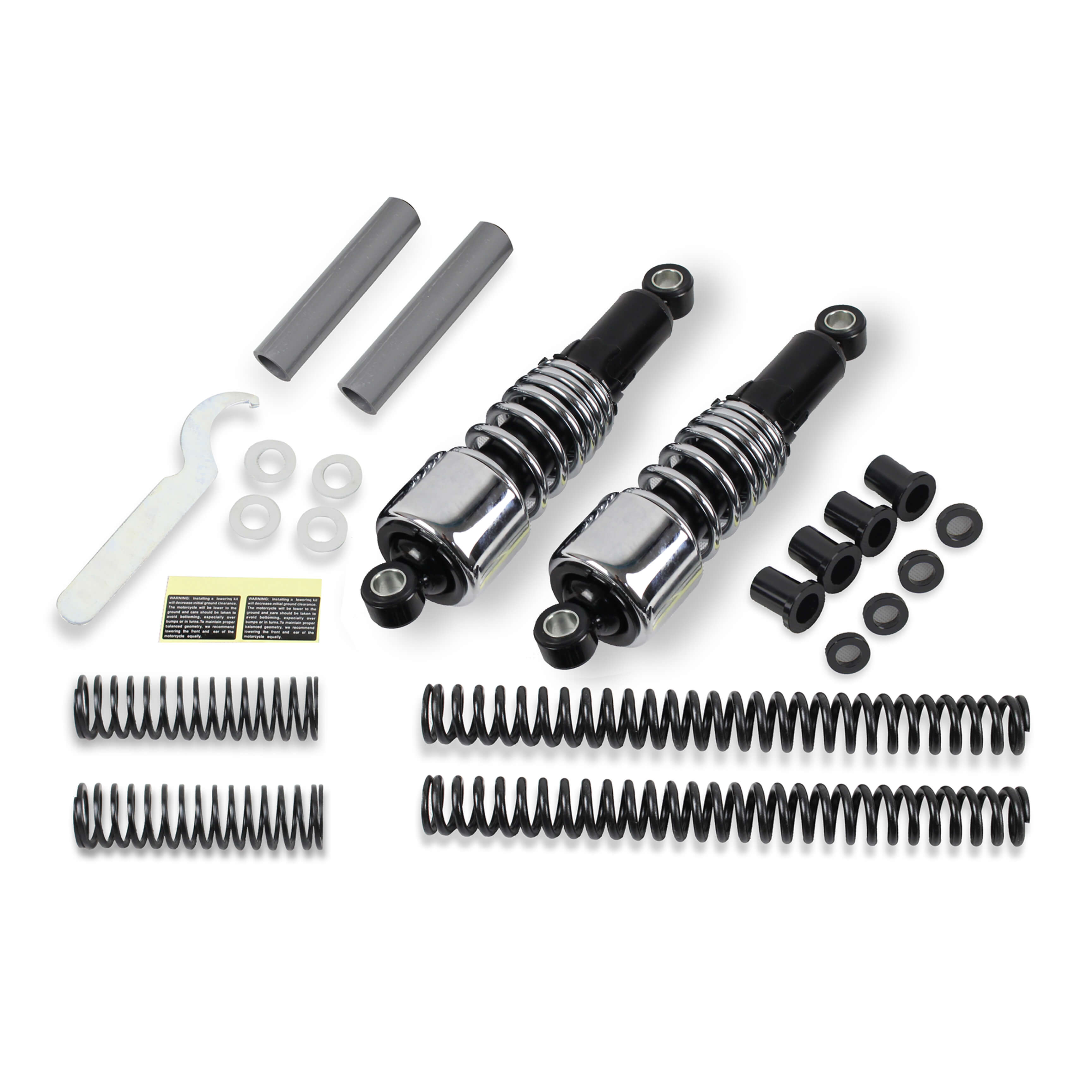 Motorcycle 10.5" Rear Suspension Shock Absorber For 91-16Harley Dyna - zjmoto