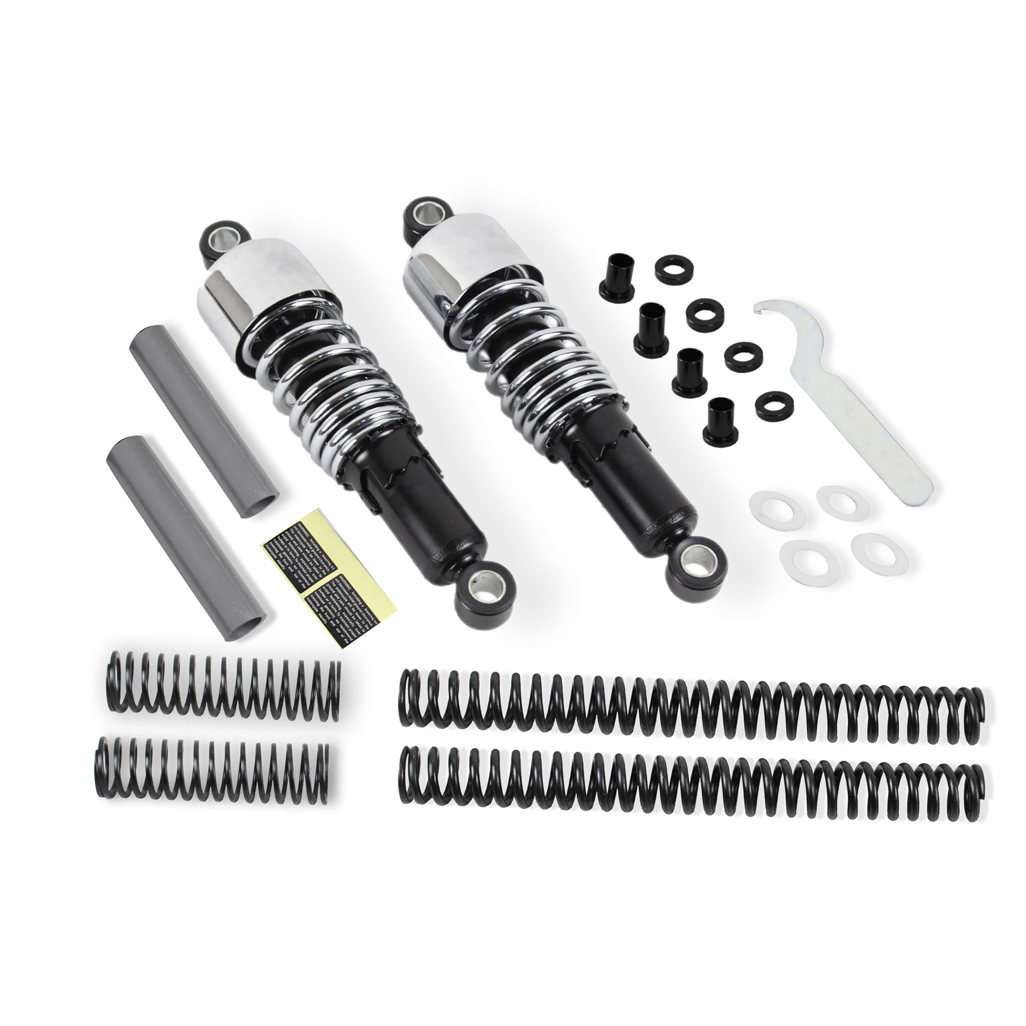 Motorcycle 10.5" Shock Absorbers Lowering Kit For Harley Dyna Models FXD 1991-2005 - zjmoto
