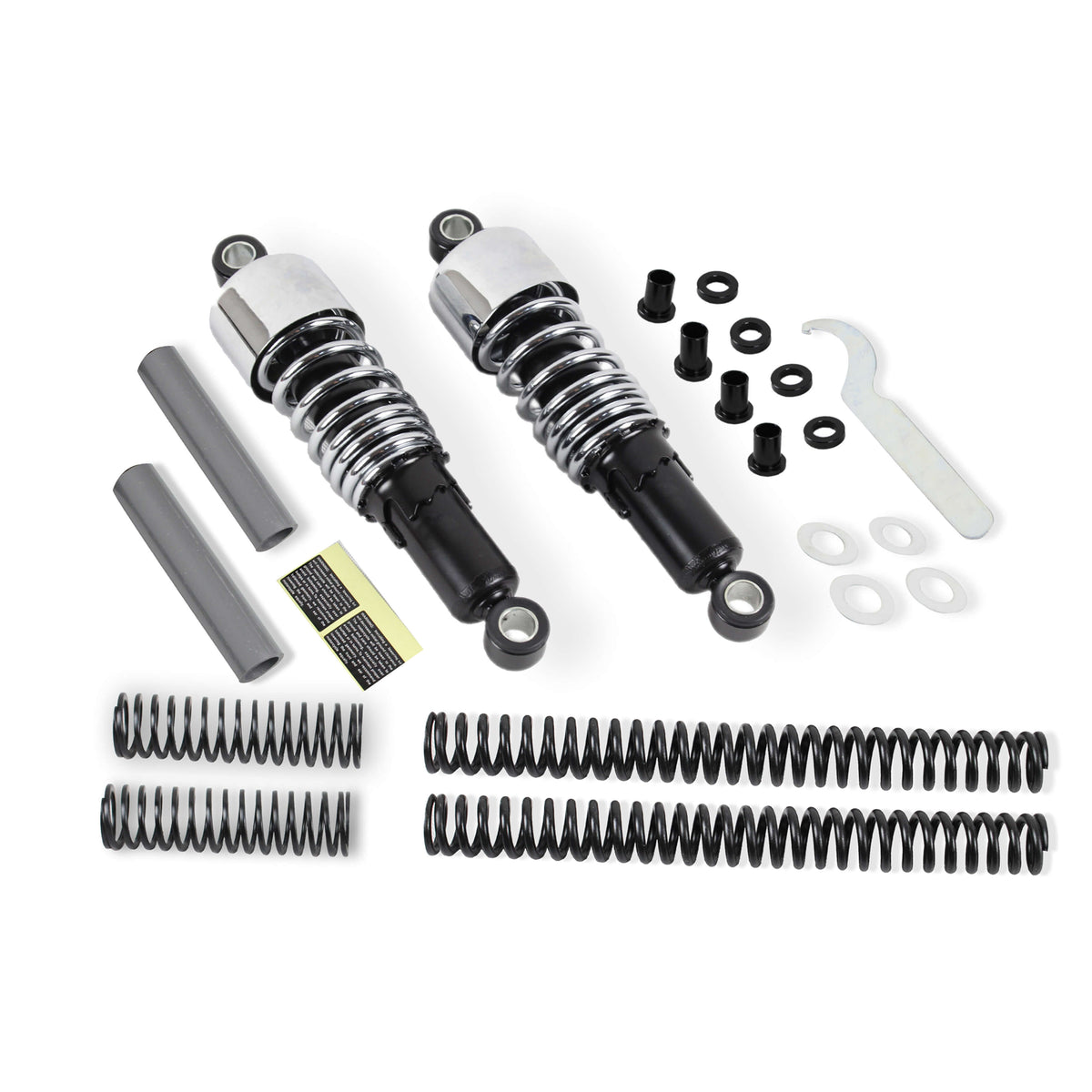 Motorcycle 10.5" Shock Absorbers Lowering Kit For Harley Dyna Models FXD 1991-2005 - zjmoto